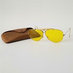 ray ban yellow lens shooting glasses